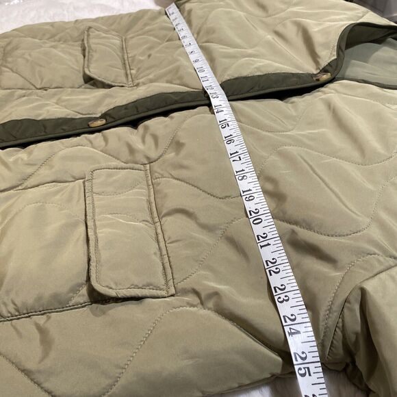 And Now This Women's Large Green Onion Quilted Button Up Lightweight Jacket - Picture 6 of 8